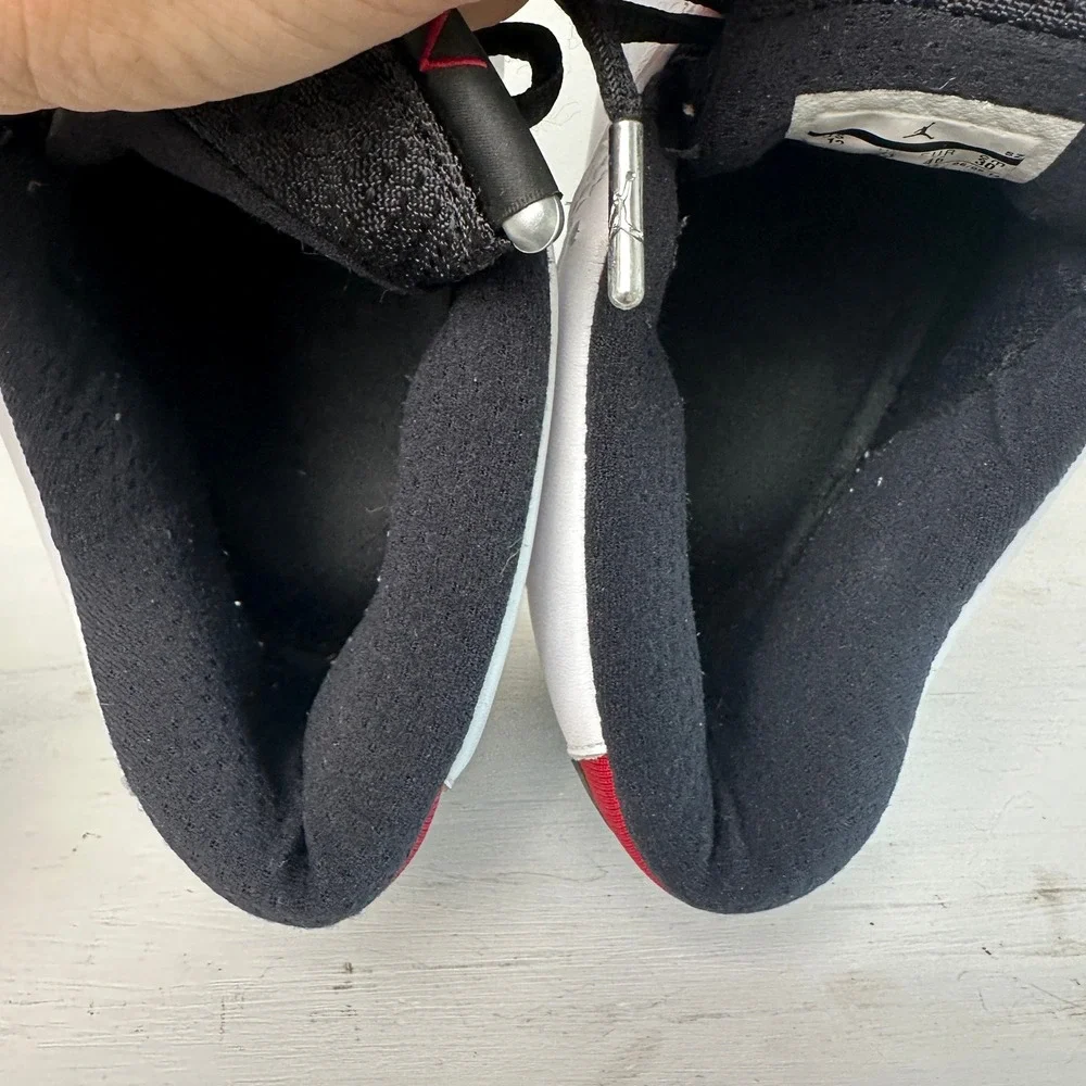 Jordan Sneakers Mens 12 Air Jordan 14 Retro Black White Red Basketball